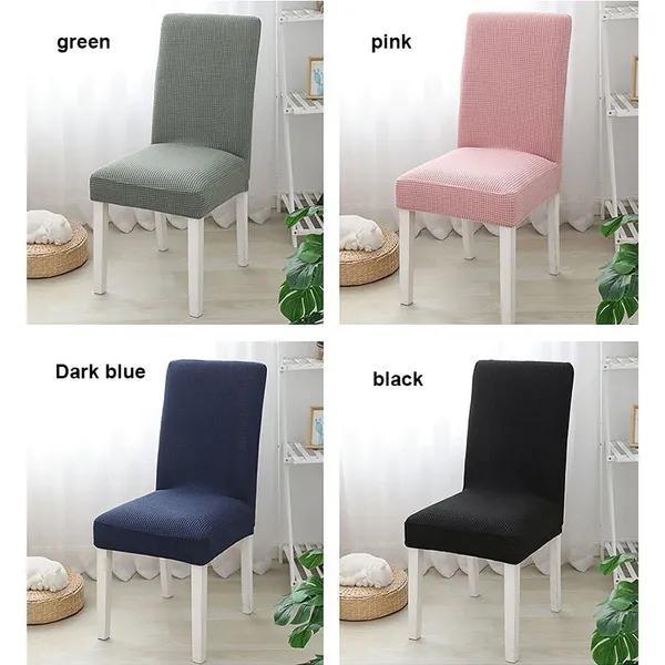 Жаккардовый чехол на стул, эластичный чехол на стул, эластичный чехол, чехол для сиденья, защита от пыли, украшение стула, столовая, свадьба, вечеринка