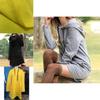 Cozy Womens Winter Long Sleeve Tunic Tops Pullover Hoodie Dress In Six Colors