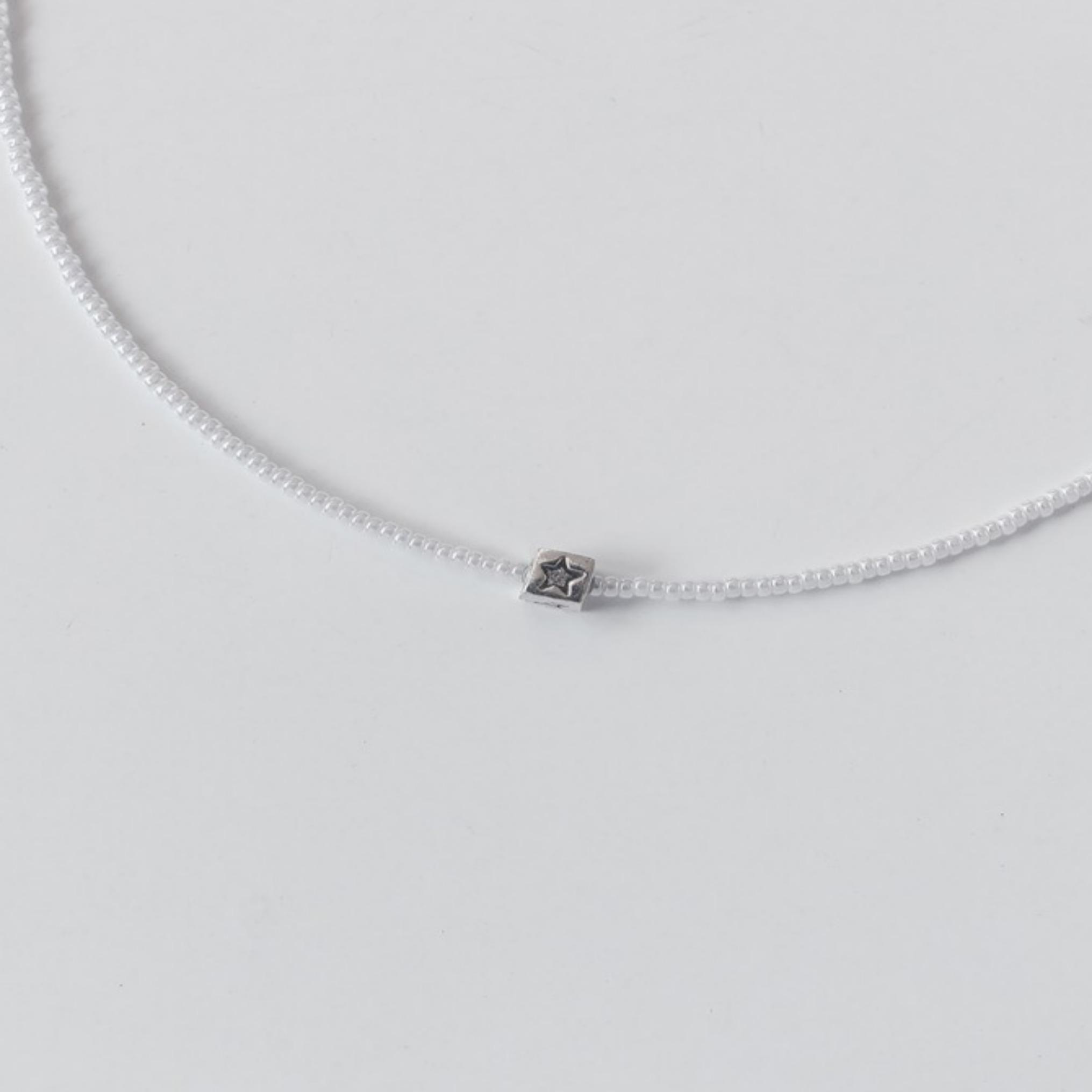 

[RIIZE WonBin Style] Срібне намисто «Падаюча зірка» / срібло 925 проби S білий