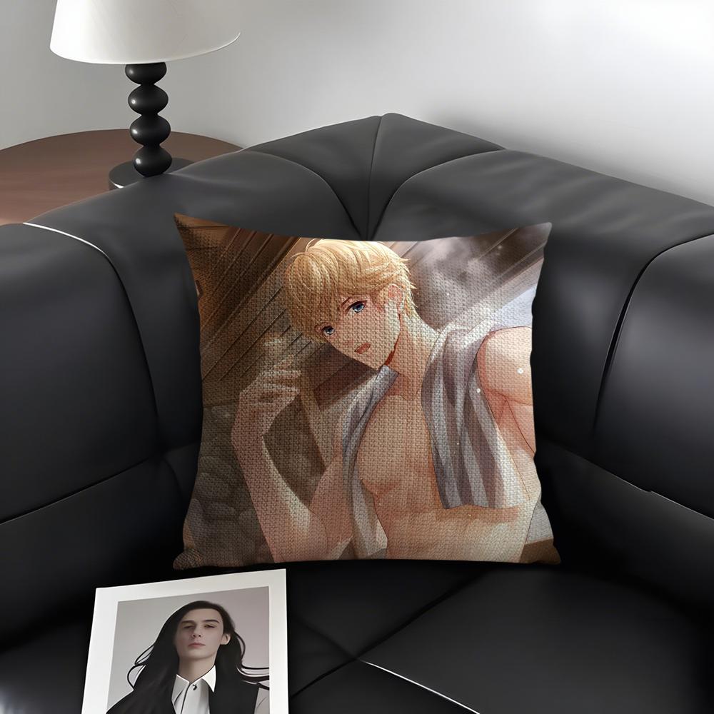 

Mr Love Queens Choic Kiro Cushion Cover Natural Linen Organic Fabric DoubleSided Printing Sofa Home Decor Gift Pillow Case 30x30cm