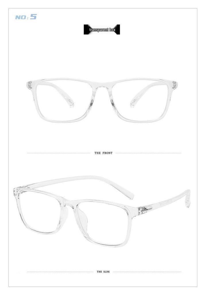 Ultra-Light TR90 Square Eyeglass Frames - Women's Prescription or Men's Blue Light Blocking Option