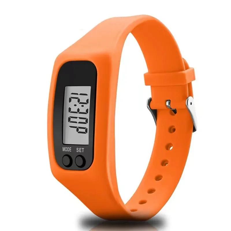 New Fitness LED electronic watch silicone electronic pedometer wristband watch for running multifunctional mileage calculation