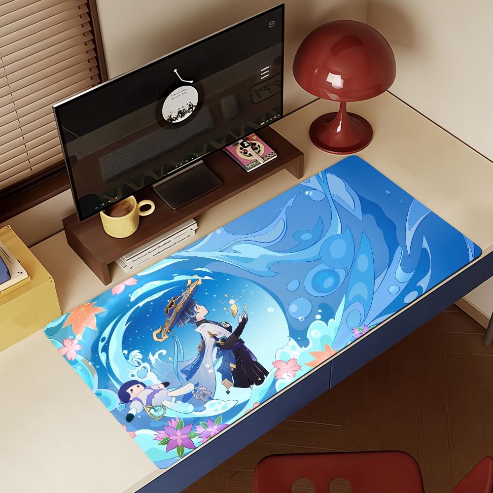 Spiel Genshin Impact Wanderer Mauspads Rutschfeste Gummi-Gamer-Balance-Computer-Matte Dekoration Schreibtischmatte Laptop Büro Groß