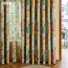 1PC LOZUJOJU European Pastoral Style Printed Colorful Curtains Full Blackout Curtains for Bedroom Living Room Balcony Window for Home Decor