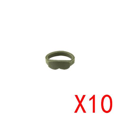 Building Blocks Accessories Figure Soldier Soviet Army Helmet Toy Hat Mini Brick Goggles Cape Fringe Belt Gift Toys K048