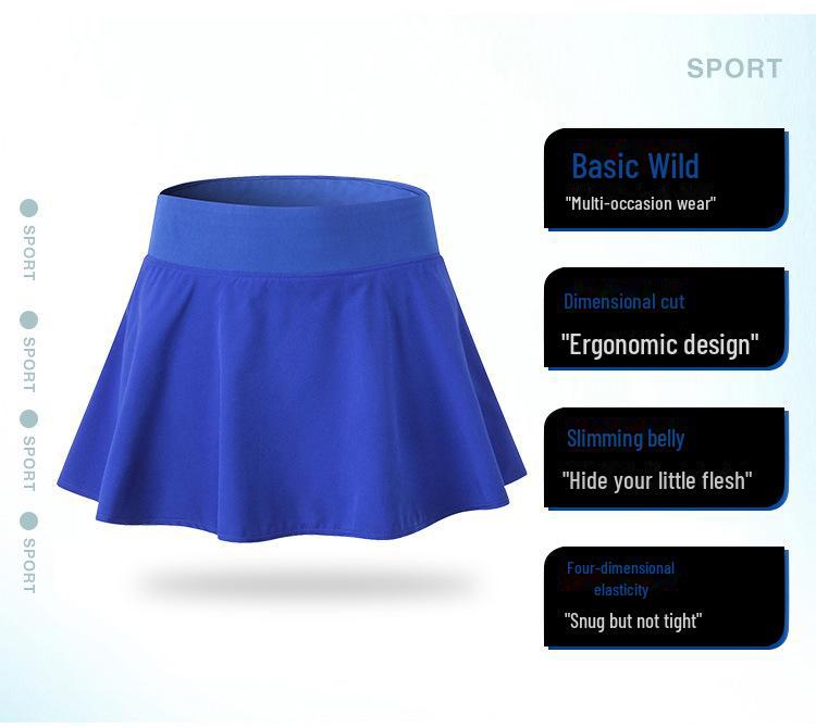 Dámské rychleschnoucí kalhoty se sukní pro tenis, tanec, jógu a běh – fitness šortky odolné proti vystavení.