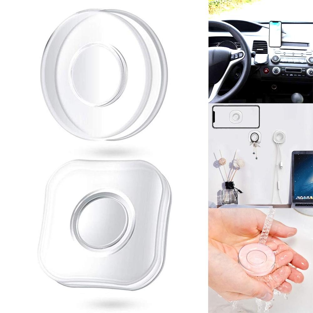 

Nano Sticky Phone Holder Car Wall Mount Adhesive Grip Pad Set 4pcs