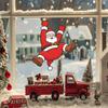 Naughty Santa Claus Home Balcony Glass Window Beautification Decoration Window Stickers