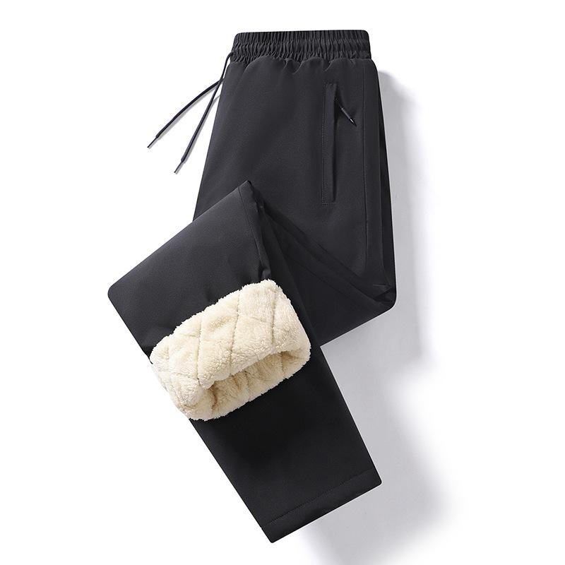 

Мужские хлопковые брюки больших размеров на осень и зиму, из овечьей шерсти, ветрозащитные и водонепроницаемые S