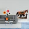 Horse Paper Towel Holder Dispenser Non Slip Vertical Tissue Rack Resin Sculpture Figurine