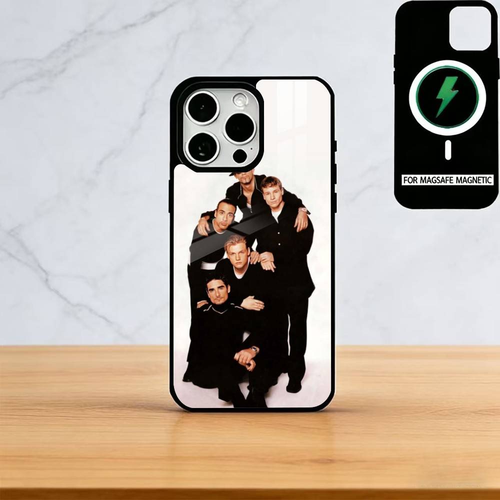 B-Backstreet Boys BSB Pouzdro na telefon Pro iPhone17,16,15,14,13,12,11 Plus,Pro Magnetické Pro Magsafe Bezdrátové nabíjení