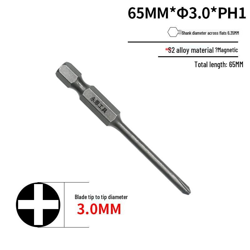 S2 Steel Hardened 1/4" Magnetic Phillips Screwdriver Bit for Drill