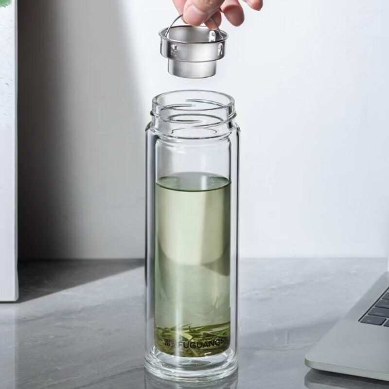 FUGUANG Noble Double-Layer Borosilicate Tea Infuser Cup