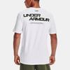 Under Armour Logo Print Crew Neck Sports T-Shirt Men Tops White 1366456-100