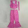 Barbi Cosplay Kostuum Met Hoed Roze Cowgirl Outfits Jaren 80 Hippie Disco Kostuum Margot Robbie Film Barbi Halloween Comic