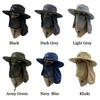 RTS High Quality Polyester Hunting and Fishing Custom Bucket Hat with Flap Neck Cover 360 UV Sun protection Fishing Bucket Hat