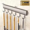 Space-Saving Kitchen Wall Rack: Punch-Free Aluminum Multi-Function Storage Hooks