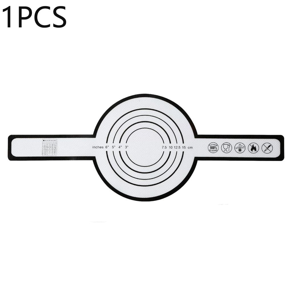 Silicone Bread Pad Baking Oven Air Fryer Pad Reusable Bread Sling with Long Handle Heat Resistant Non-Stick Sourdough Baking Mat