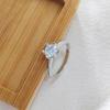 Women's Pure Silver D Color Moissanite Snowflake Ring, Over One Carat, Multiple Styles, Hot Selling Wedding Band
