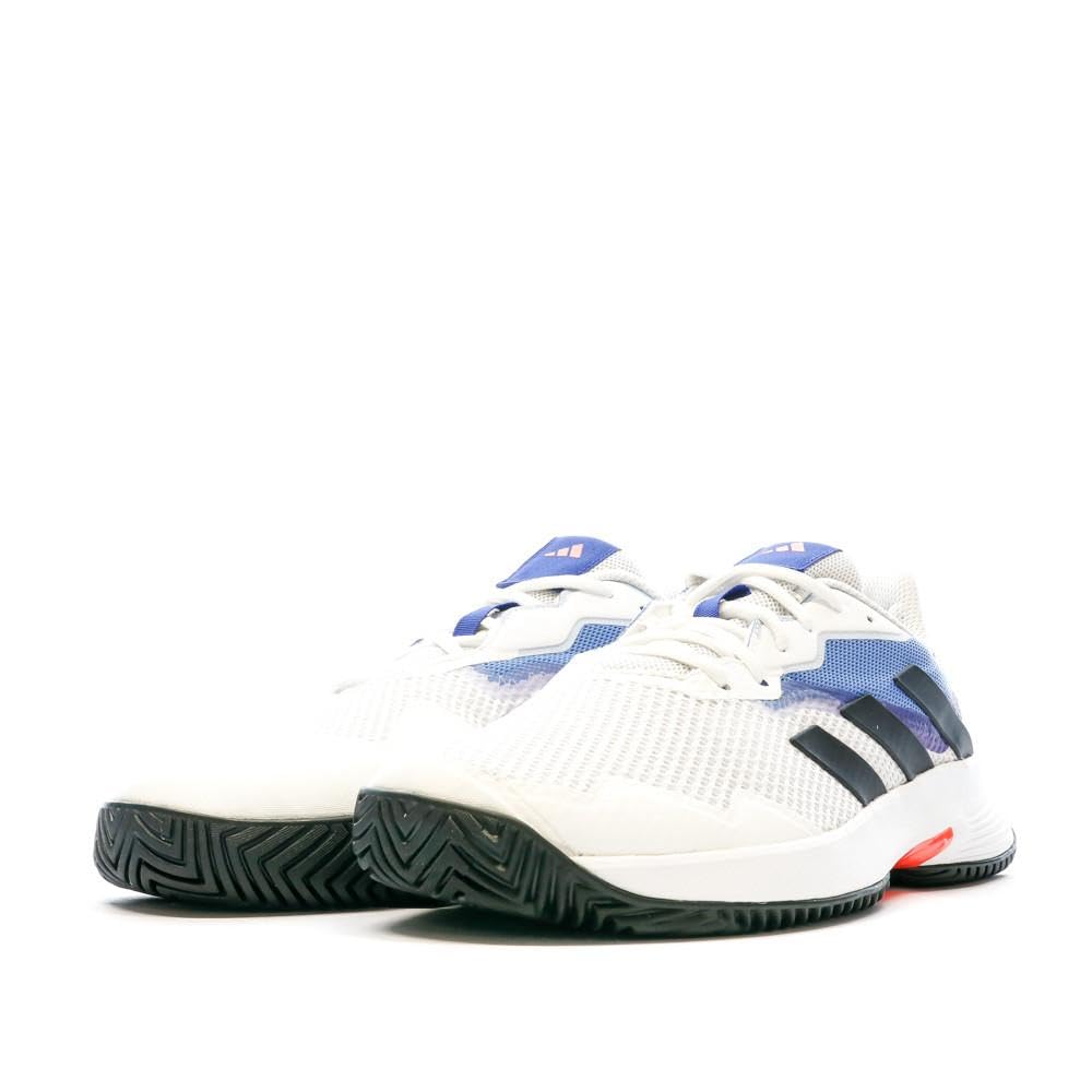Adidas Court Jam Control Tennis LVJ99 Fusion Size cm Footwear, White/Core Black/Blue (HQ8468), 26.0