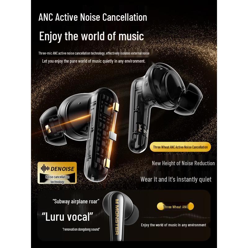 Monster Clarity 200 ANC Active Noise Cancelling Earbuds