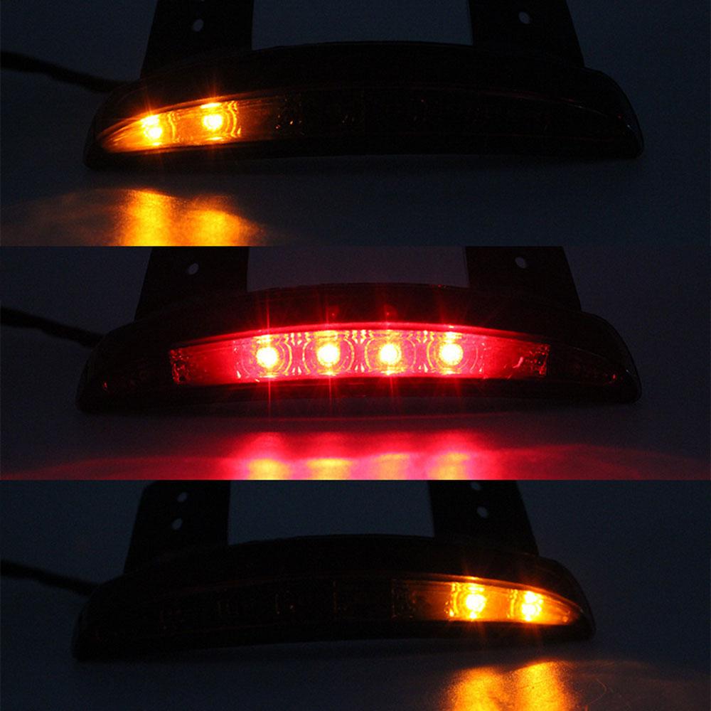 Motorcycle Red LED Brake Tail Light Rear Fender Edge Taillight For Harley Sportster XL883N 1200N XL1200V XL1200X