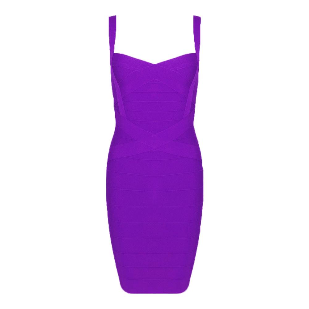 

Сексуальна еластична багатоколірна бандажна сукня-обтягувач на тонких бретельках - Мода для нічного клубу XL