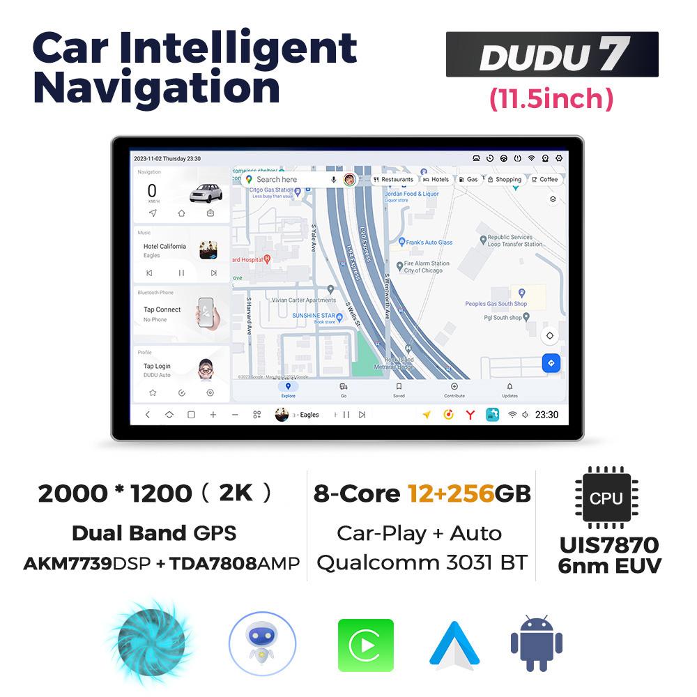 DUDU7 Universal 9.5" 10.36" 11.5" 13 Inch Android Car Radio Stereo Multimedia Video Player GPS CarPlay Auto Intelligent Systems