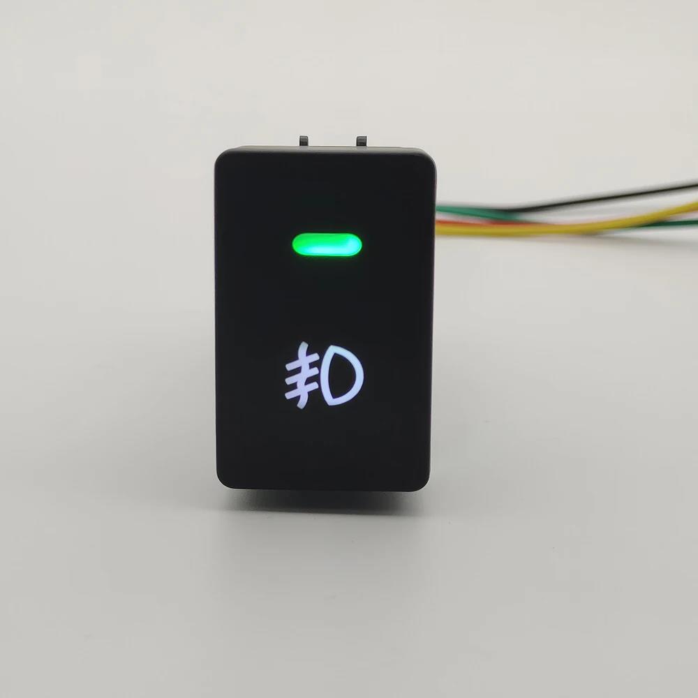 1Pc Car LED Light Rear Fog Light Switch Front fog Lamp Switch Button For Honda Fit HRV CRV VEZEL 2017 2018 2019 2020 2021
