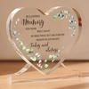 Heart-Shaped Acrylic Wedding Memorial Sign - Romantic Love Commemorative Centerpiece with Elegant Leaf Design, Perfect for Anniversaries, Receptions 