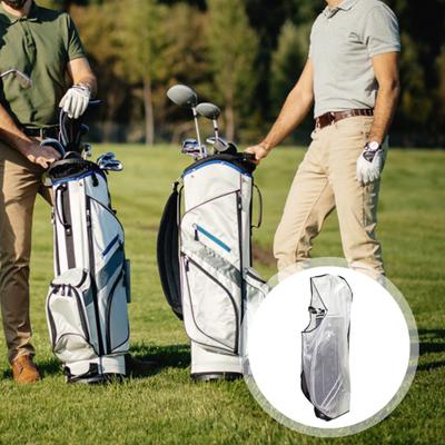 Zusammenklappbare Golftaschen-Regenhülle, wasserdicht und staubdicht, PVC, transparent, Regenschutz für Golftaschen, robuster Club-Taschen-Regenmantel für Golfer, Damen und Herren