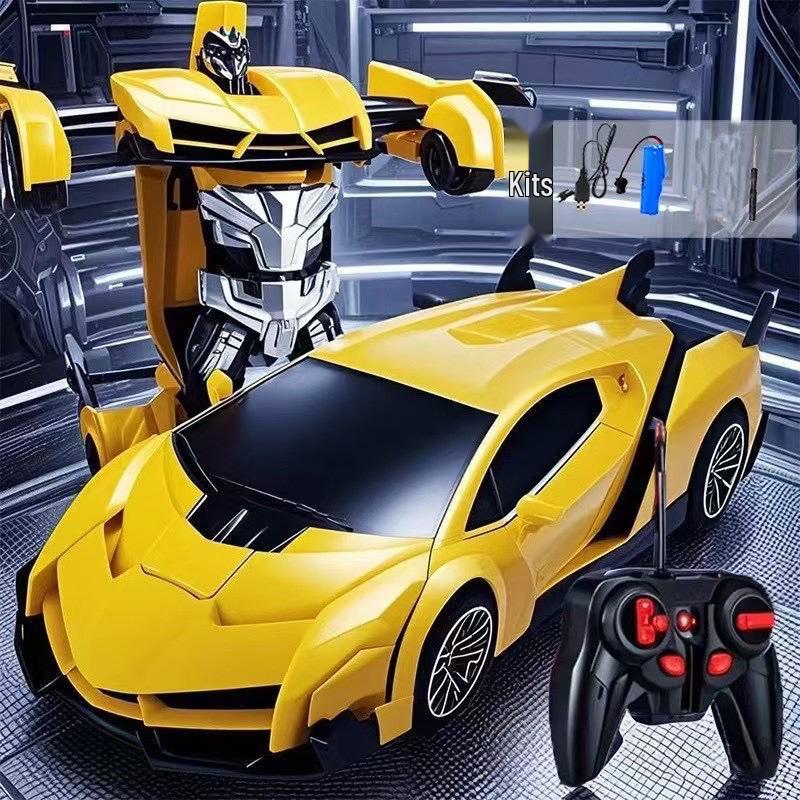 1:18 Remote Control Police Car/Robot Transformer - Spider Iron Man Edition
