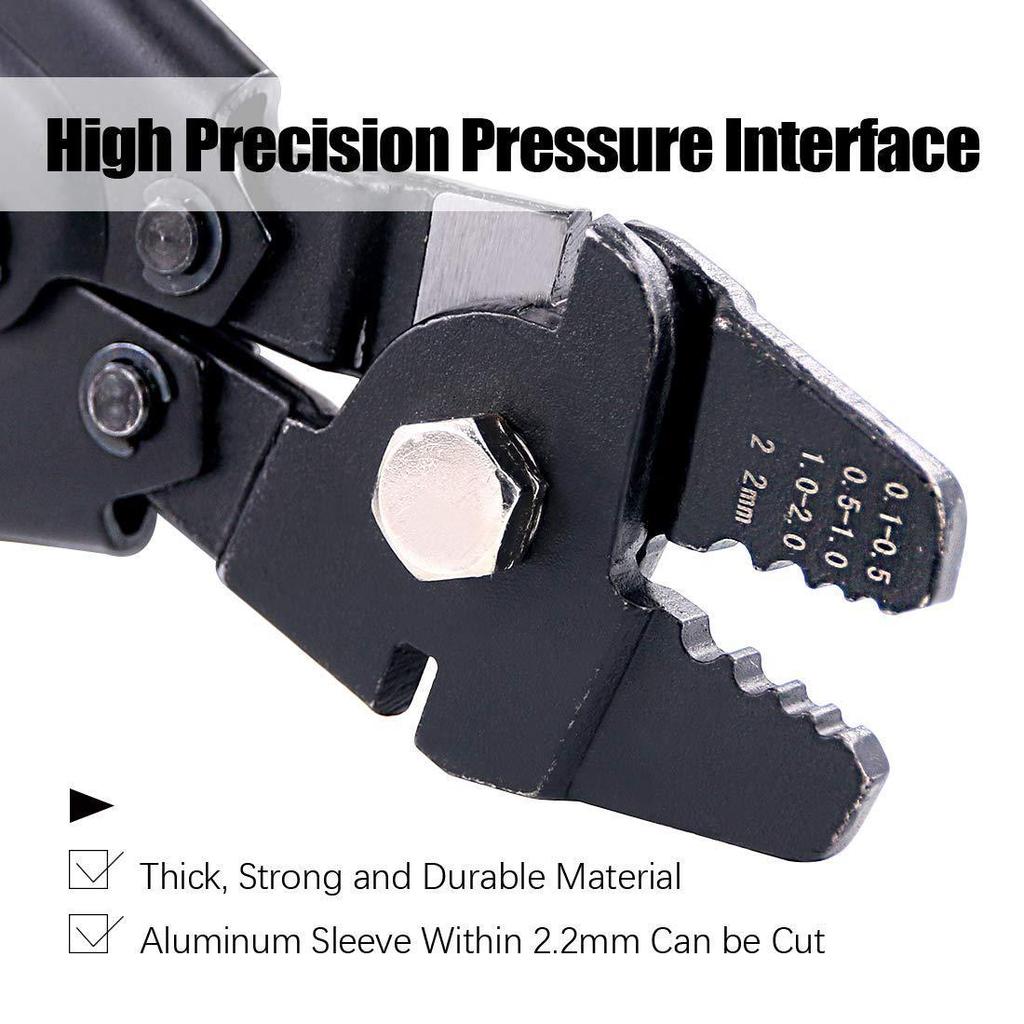 255 Stainless Steel Wire Rope & 8-Shaped Aluminum Sleeve Crimping Pliers - American-Style Portable Outdoor Fishing Tool