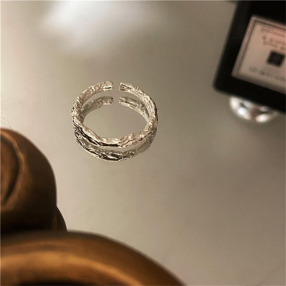 Korean plain ring ring female ins wind design opening adjustment tail ring ring ring