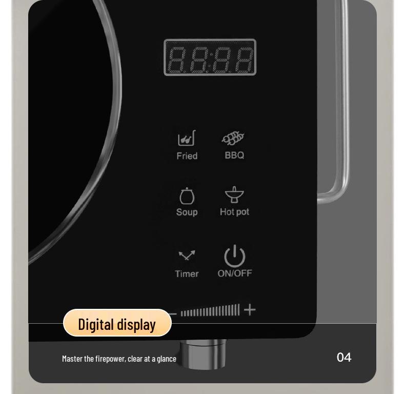 Multifunctional Infrared Electric Cooktop 110V-240V 2200W-3500W