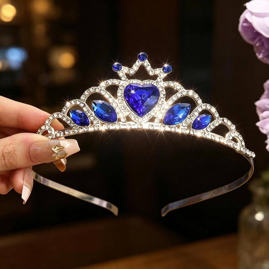Princess Crown Headband for Girls - Hair Accessories for Little Babies, Ideal for Children's Day