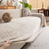 Thick Chenille Sofa Cover Waterproof Cat Resistant One Piece Design with Elegant Stitch for 2/3/4 Seater