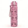 1PC Two Ladies Outline Sketch 750ml Color Plastic Sports Water Bottle Leakproof Flip Straw Lid Suitable for Sports Office Home Use