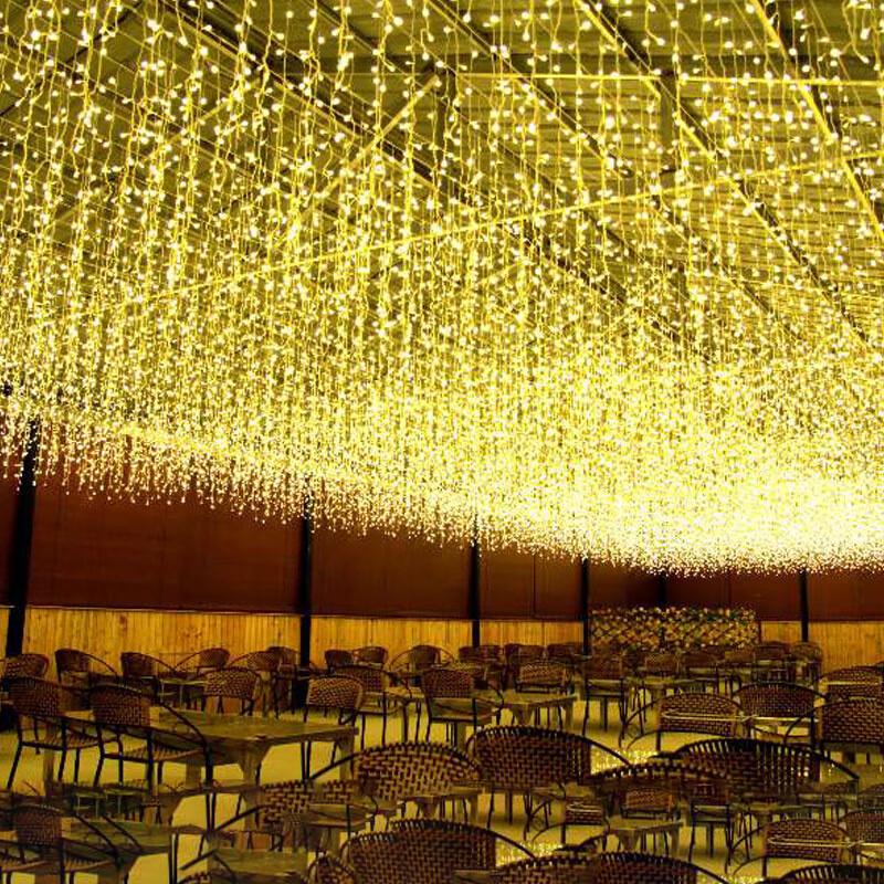 Decorative LED Waterfall Curtain String Lights