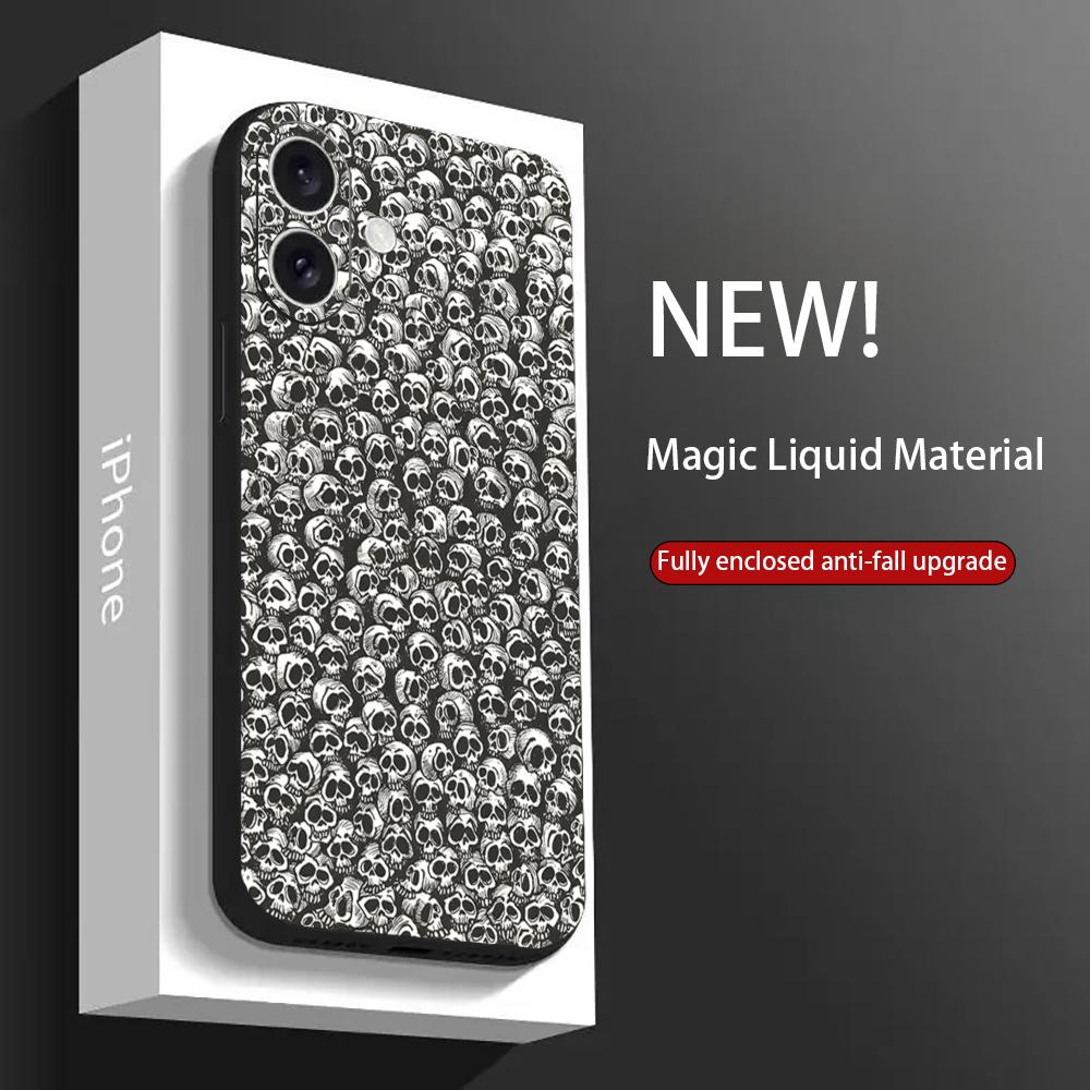 Cool Cartoon Fun Fashion Phone Case For iPhone 17 16 15 14 13 12 11 X XR XS 8 Plus Mini Pro Max Soft Black Shockproof Cover