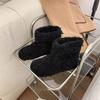 Fashion Velvet Thickened Snow Boots Women's New Warm, Non-slip and Comfortable Flat-bottomed Short Fluffy Boots