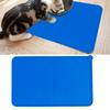 Pet Food Pad Silicone Waterproof Non Slip Bowl Drinking Feeding Mat Placemat for Dog Cat(Red )