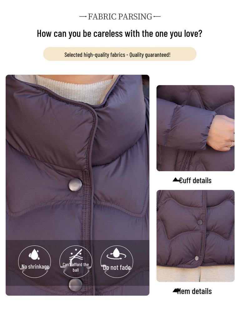 Luomeng 2025 Stylish Winter Down Jacket for Middle-aged & Elderly Women