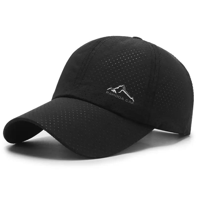 Lightweight and breathable men's outdoor sun shading baseball cap, women's solid color sun protection duckbill cap, sun hat