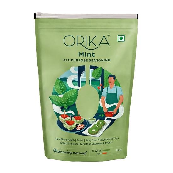 Orika Mint Powder All Purpose Seasoning, 85g (Pack of 3) | Natural Dry Mint Pudina Powder | No Artificial Flavours and Colours