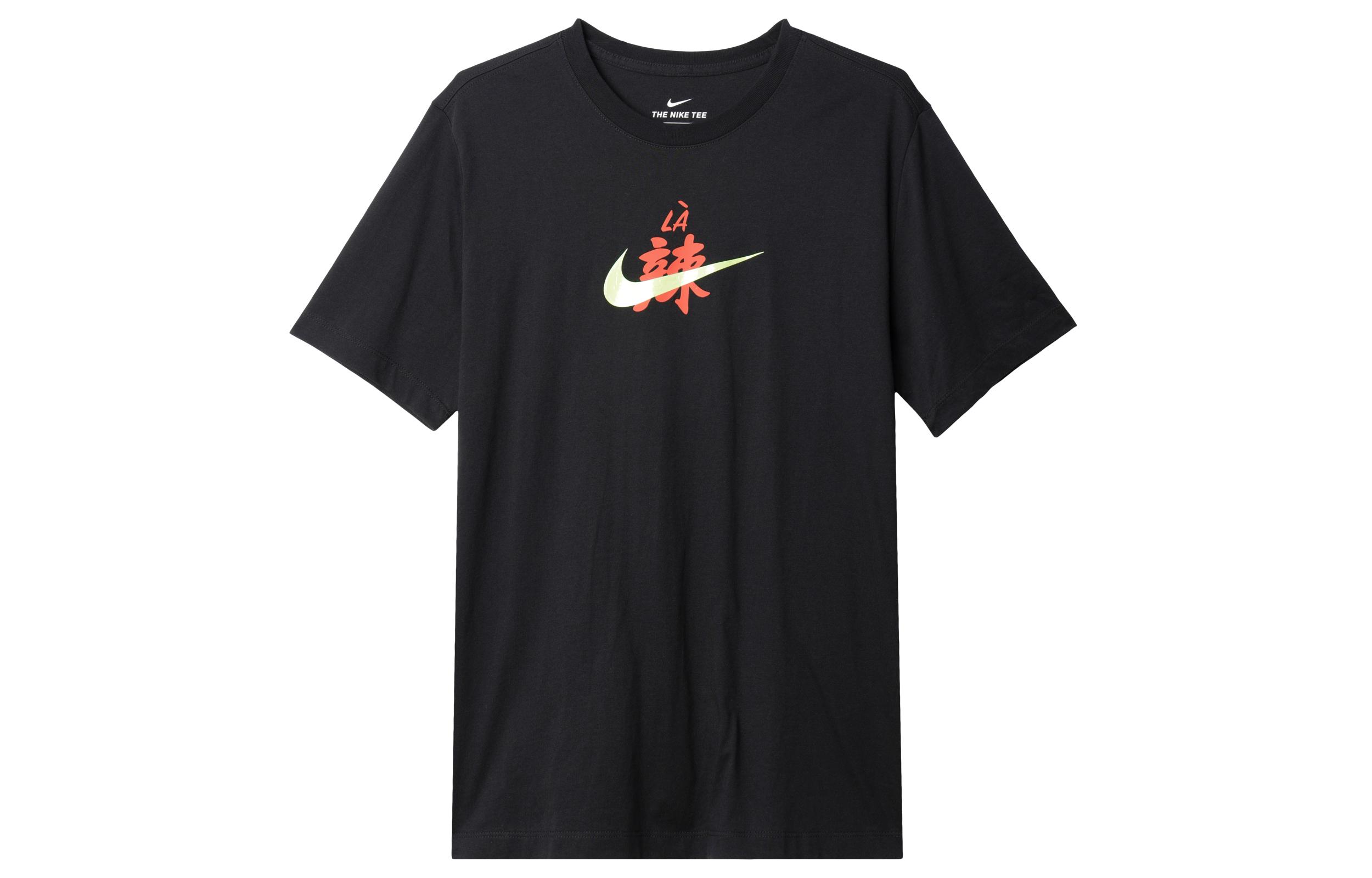 

Nike T Shirts Men s Black Crew Neck Moderate Straight Fit DD8472-010 S