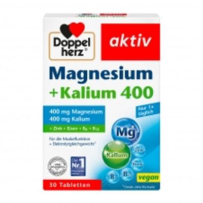 Doppelhertz Magnez 400 i Potas 30 Tabletek 60g
