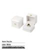 Elegant White Crown Buckle Jewelry Box for Exquisite Ornament Storage and Wedding Ring Display