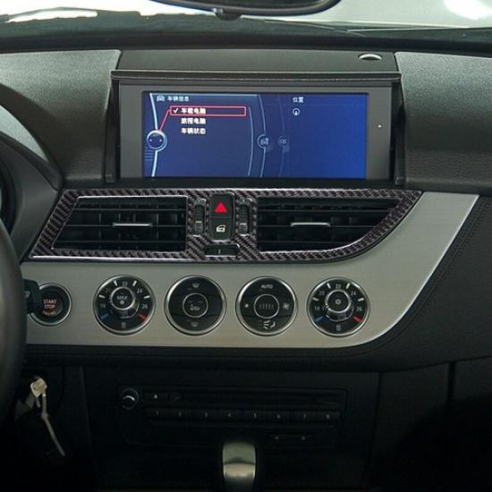 Carbon Fiber Console Air Condition Vent Cover Sticker For BMW Z4 E89 2009-2016