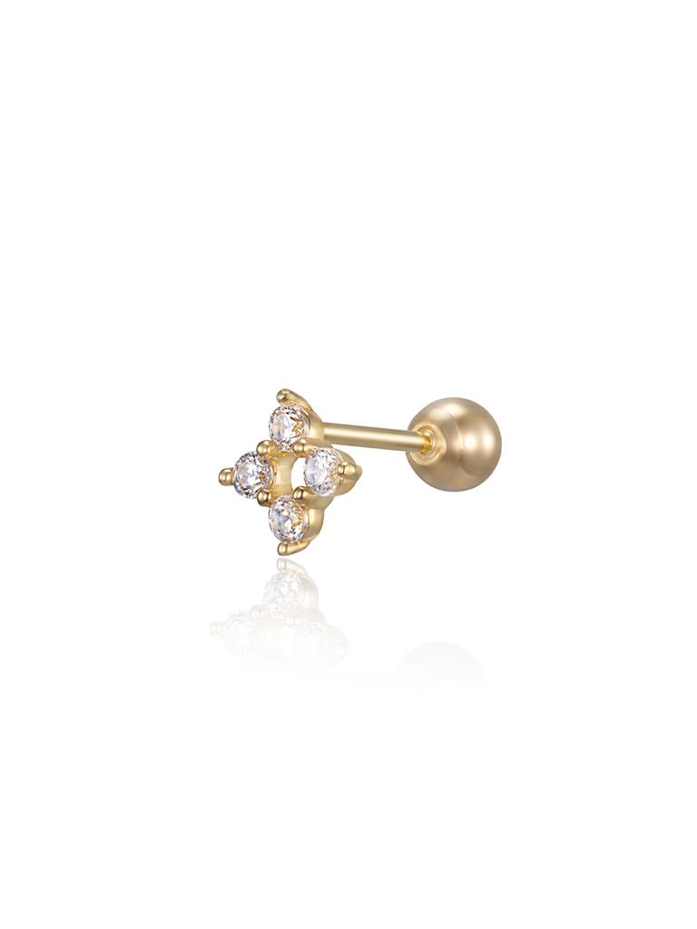 Lunne 14K Starry Star Mini Piercing (14K Gold) #Lfpi05